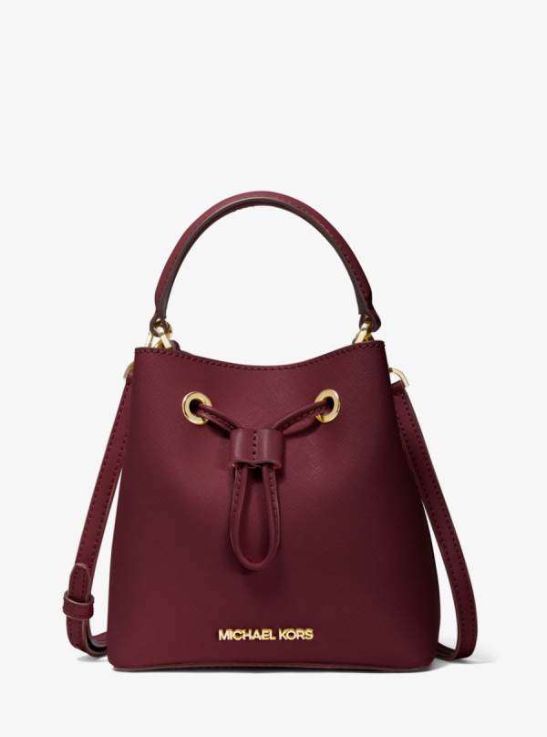Damske Prenosná Taška Michael Kors Suri Small Saffiano Leather Bordove - Kabelky Michael Kors Obchod | CPLEM-9207